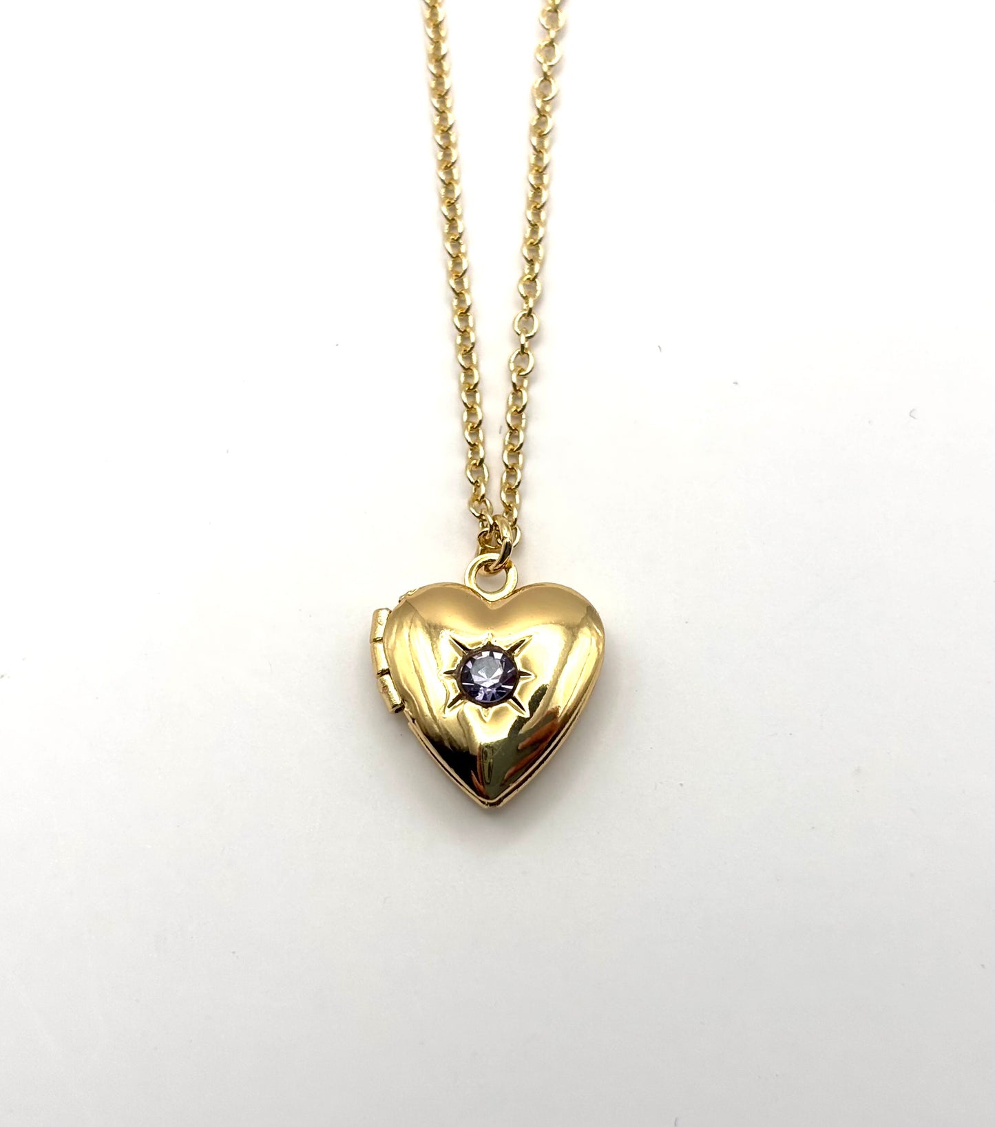 Halskette AMARA - Herz mit Geburtsstein